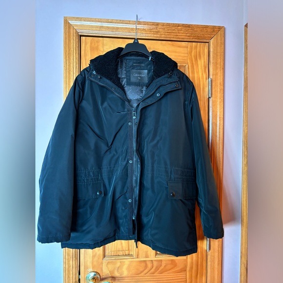 NWOT Men’s Calvin Klein Zip Lined Hood Jacket XL - Picture 1 of 12